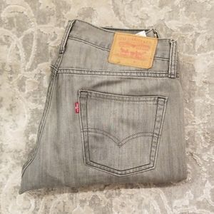 Levi's gray denim jeans